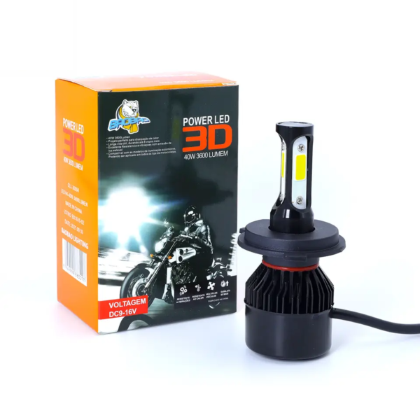 ciyaram Lighting Systems Head light 40W 3600LM H4 Bulb Super Bright Fog Lights Led Headlights For Motorcycle Motor Bike